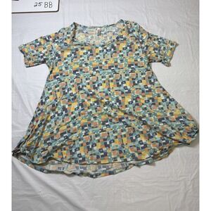 Lularoe Womens short sleeve blouse multicolor size Medium